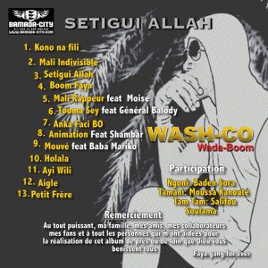 Wash-Co Album Setigui Allah (Tracklist) 1