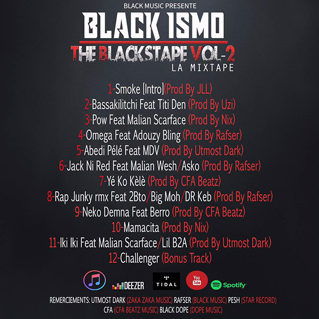 black ismo traclist